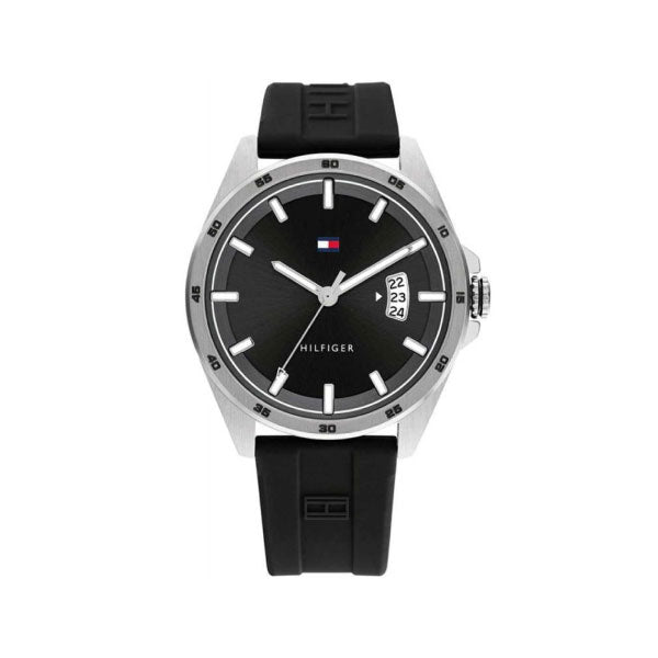 RELOJ TOMMY HILFIGER NEGRO CON PLATEADO 1791482 TOMF-32