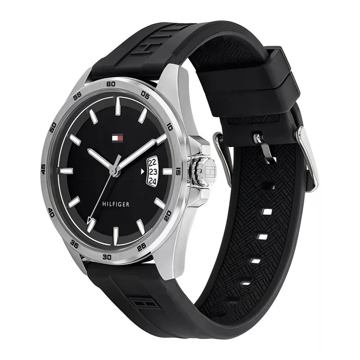 RELOJ TOMMY HILFIGER NEGRO CON PLATEADO 1791915 TOMF-32