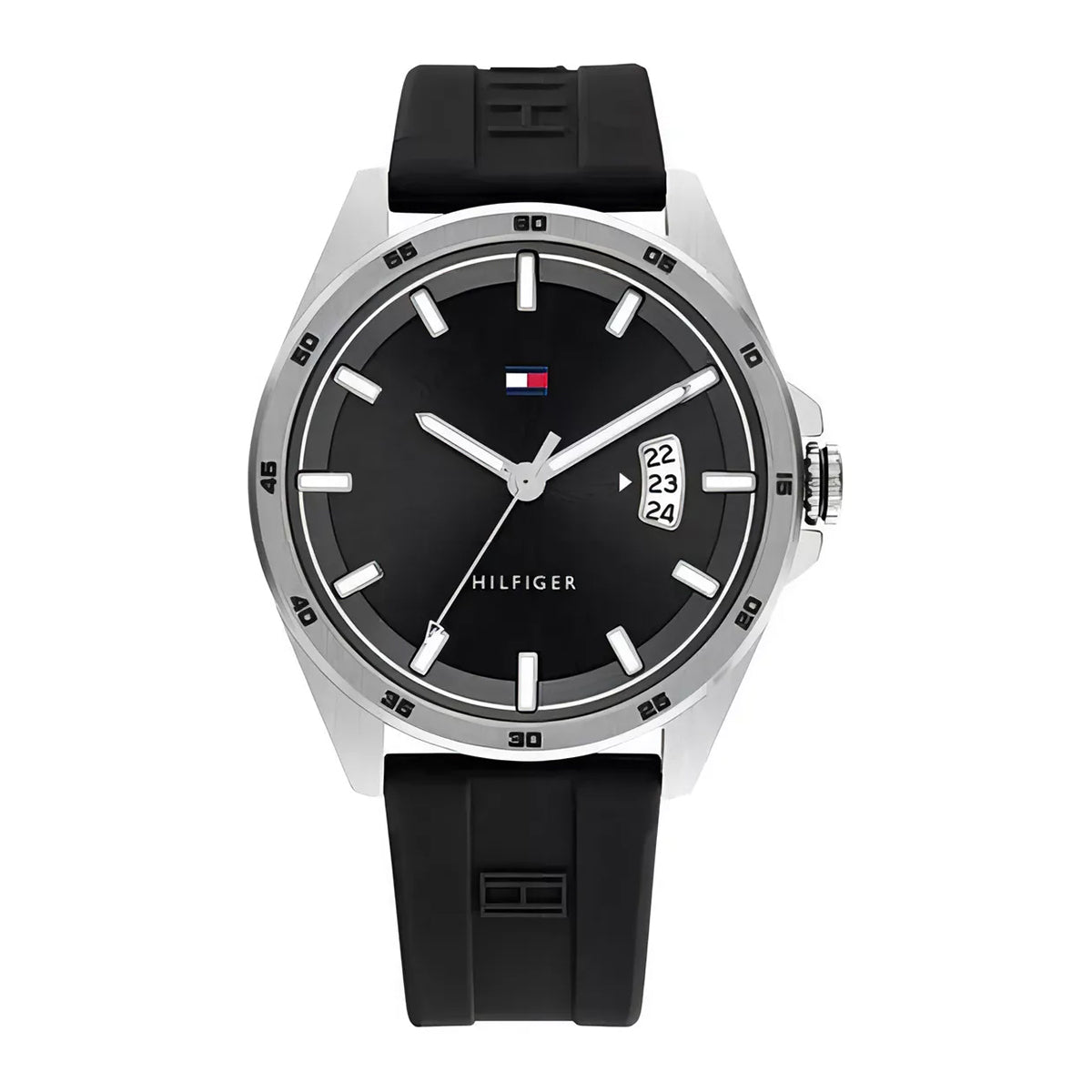 RELOJ TOMMY HILFIGER NEGRO CON PLATEADO 1791915 TOMF-32