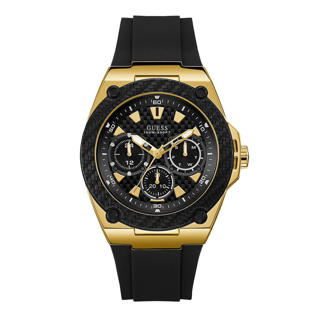 Reloj Guess Legacy U1049G5 Hombre Silicona Negro | GUE-24