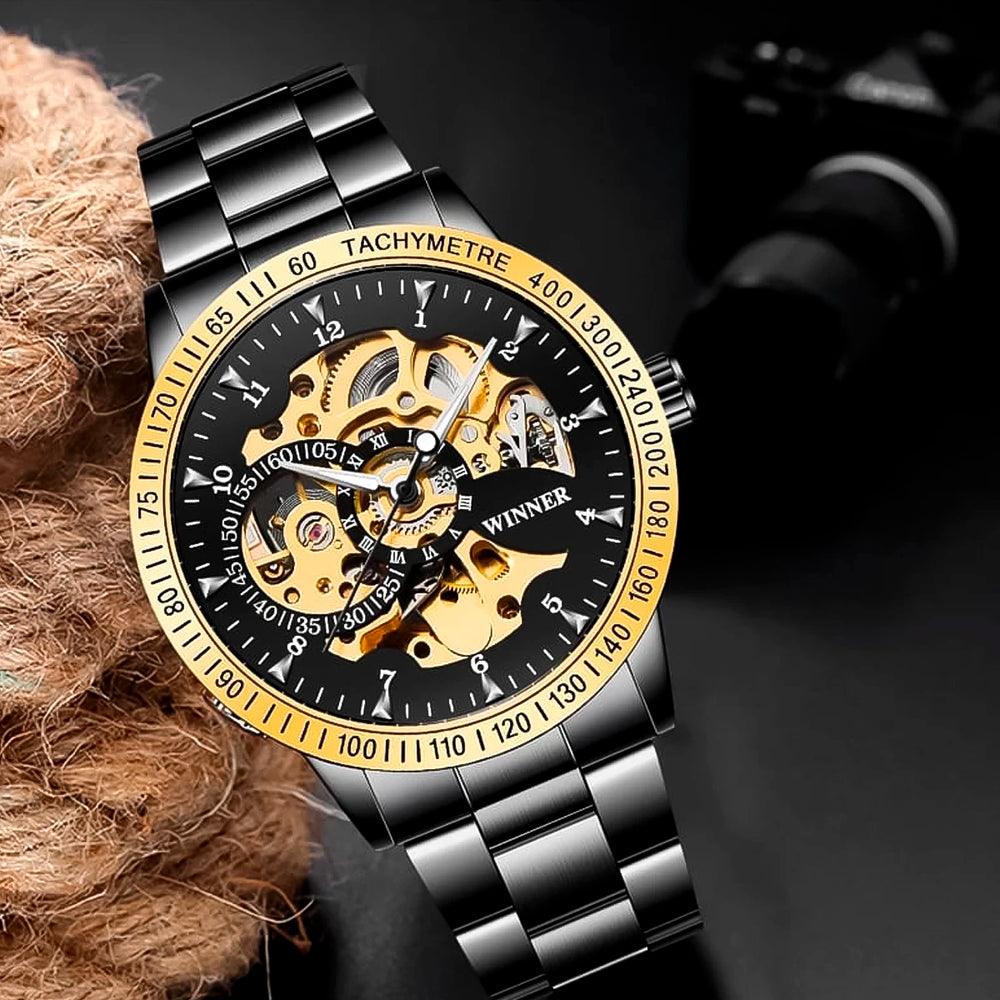 Reloj Winner WIN-10 Hombre Automático Negro