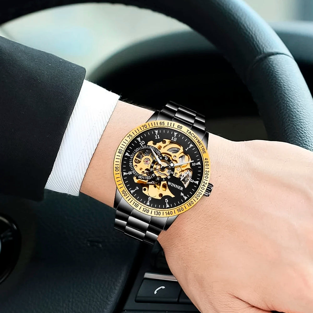 Reloj Winner WIN-10 Hombre Automático Negro