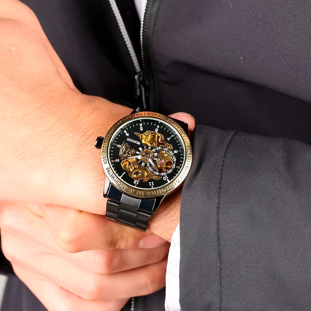 Reloj Winner WIN-10 Hombre Automático Negro