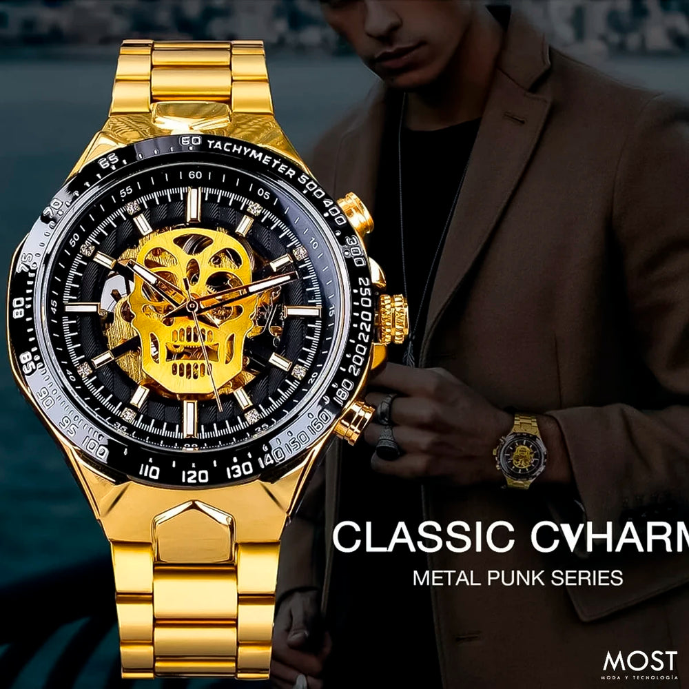 Reloj Winner WIN-12 Hombre Automático Dorado