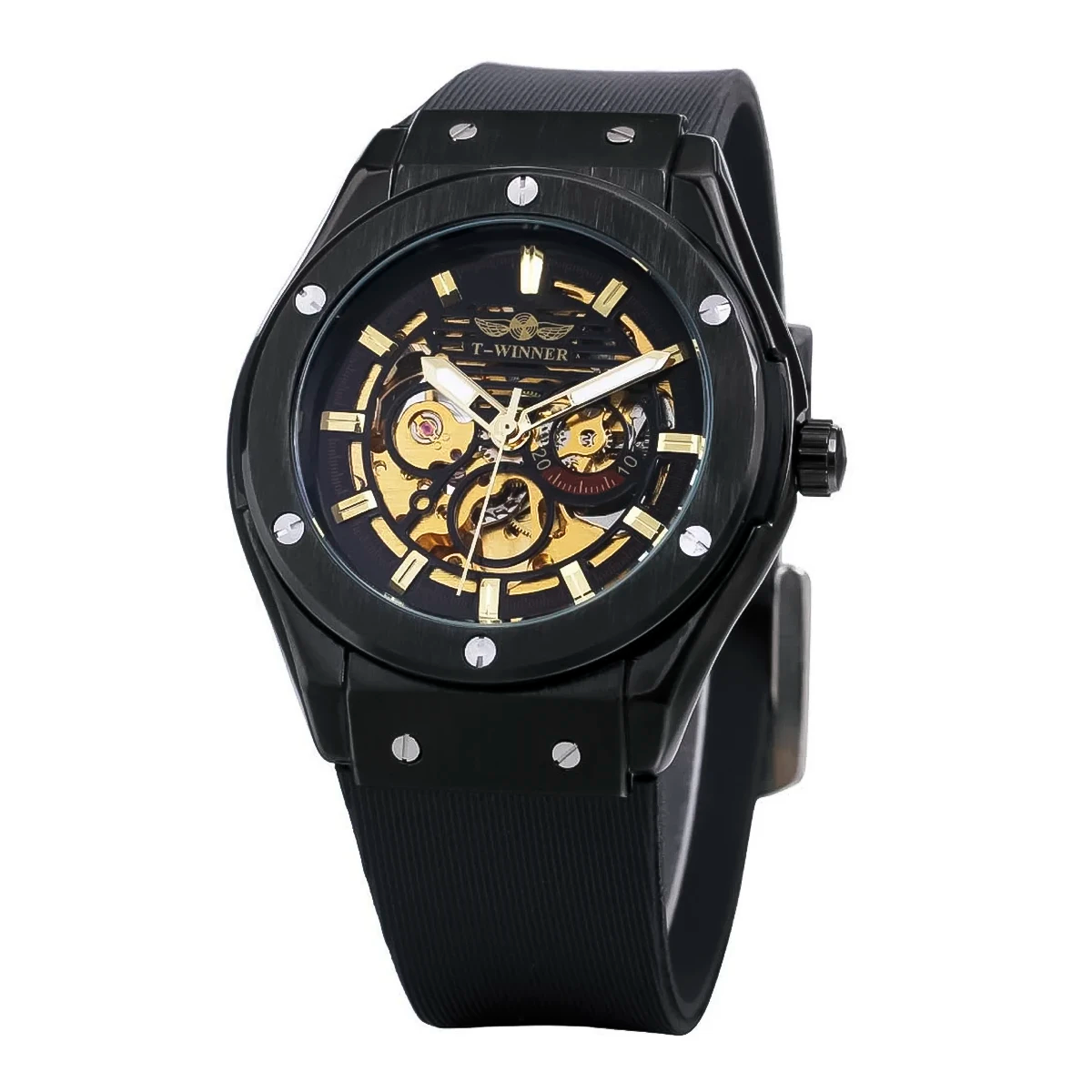 Reloj Winner Hombre Automático Negro | WIN-14