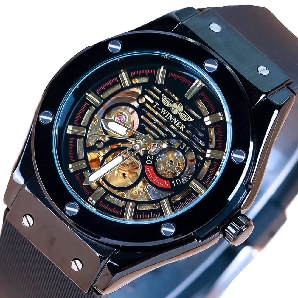 Reloj Winner WIN-14 Hombre Automático Negro