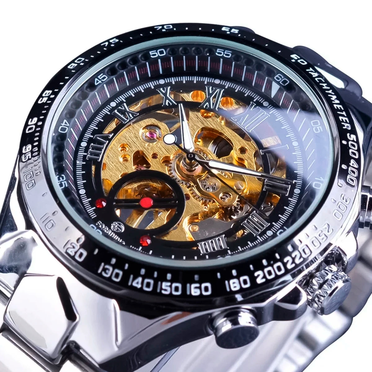 Reloj Winner Hombre Automático Plata | WIN-17