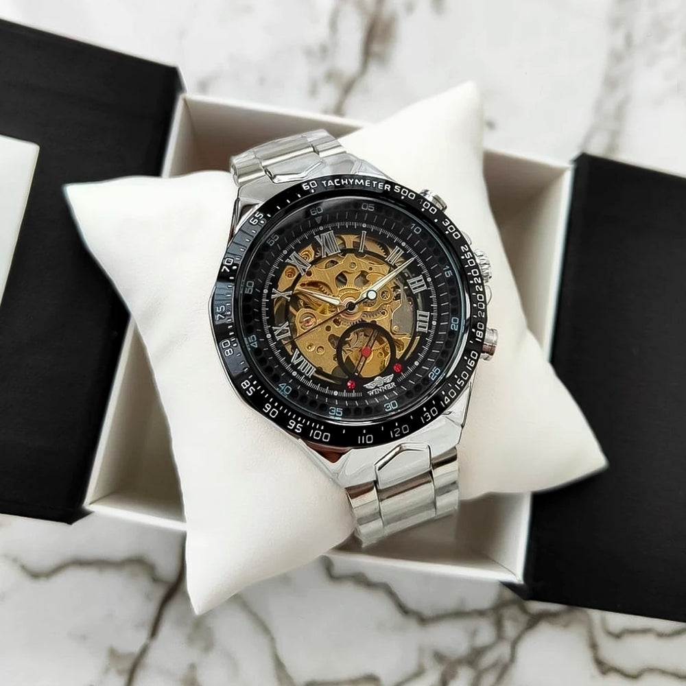 Reloj Winner WIN-17 Hombre Automático Plata