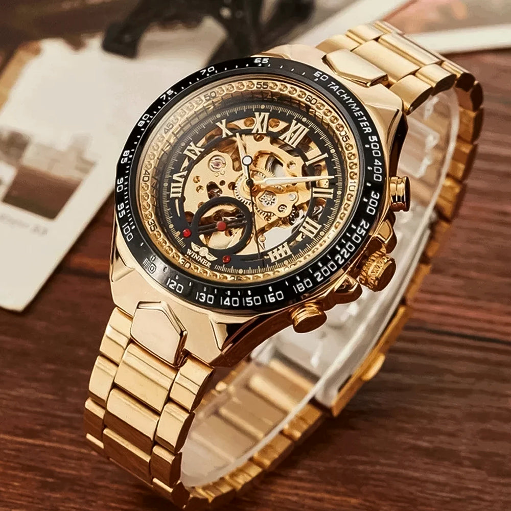 Reloj Winner WIN-2 Hombre Automático Dorado