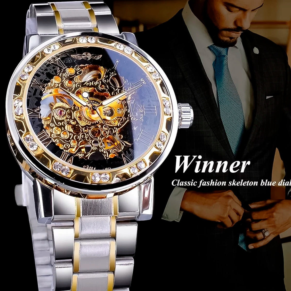 RELOJ WINNER ACERO PLATA WIN-5