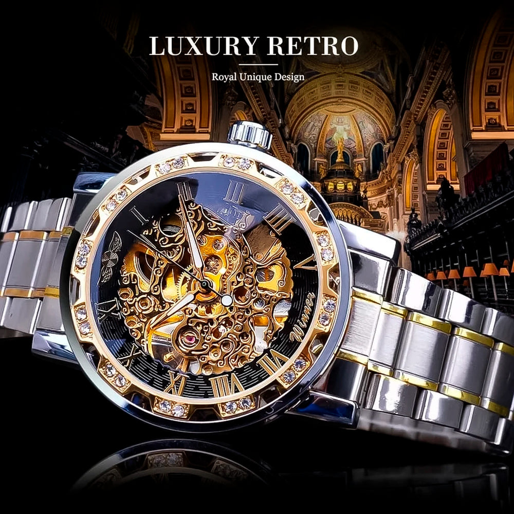 Reloj Winner WIN-5 Hombre Automático Plata