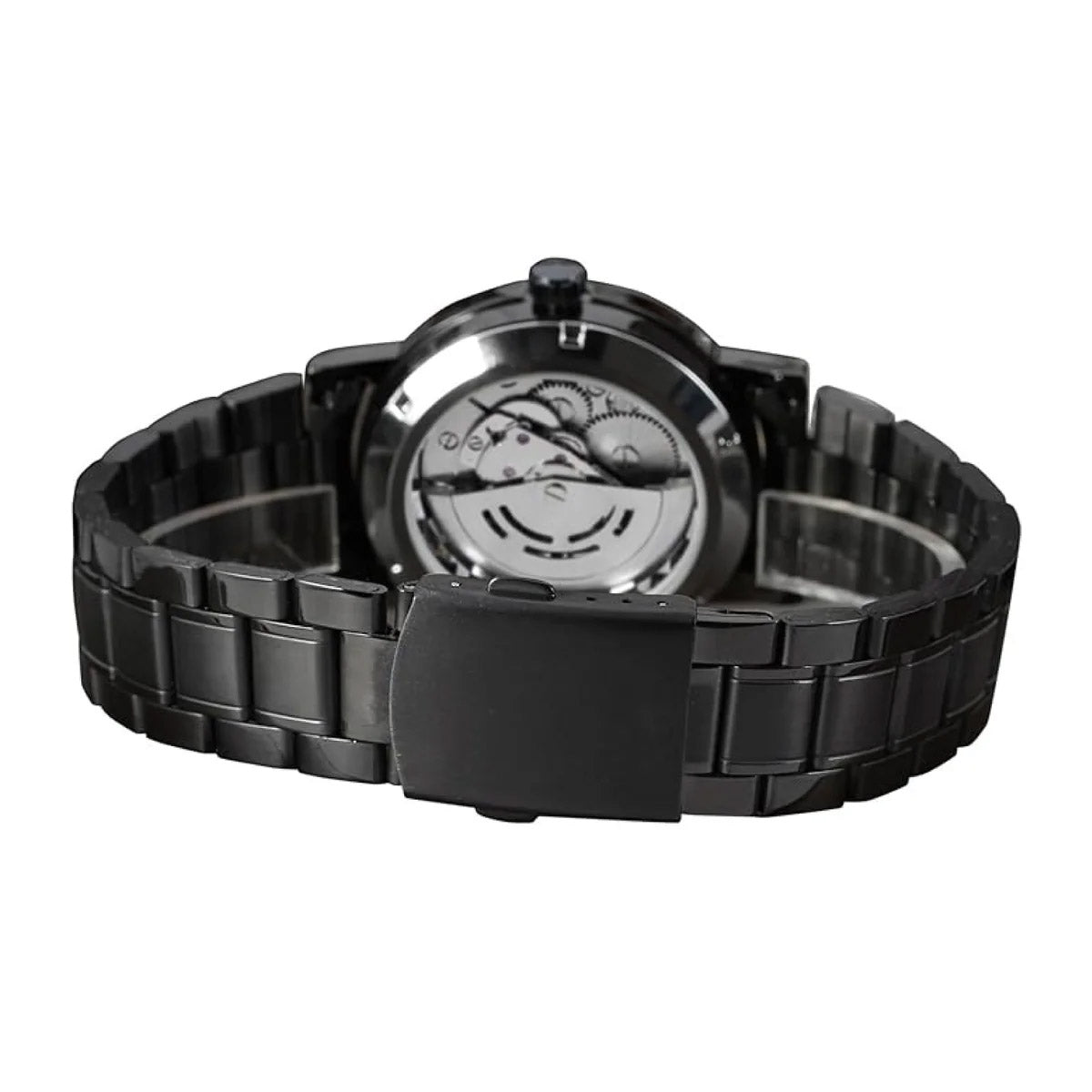 RELOJ WINNER ACERO NEGRO WIN-7