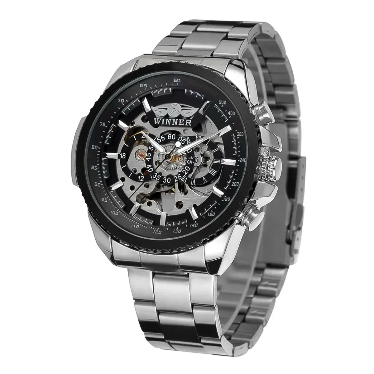 RELOJ WINNER ACERO PLATEADO WIN-9