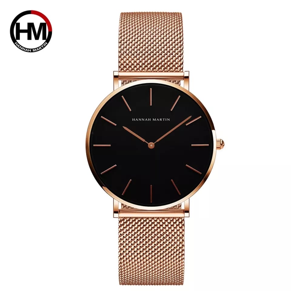 RELOJ HANNAH MARTIN DORADO-NEGRO HAN-7