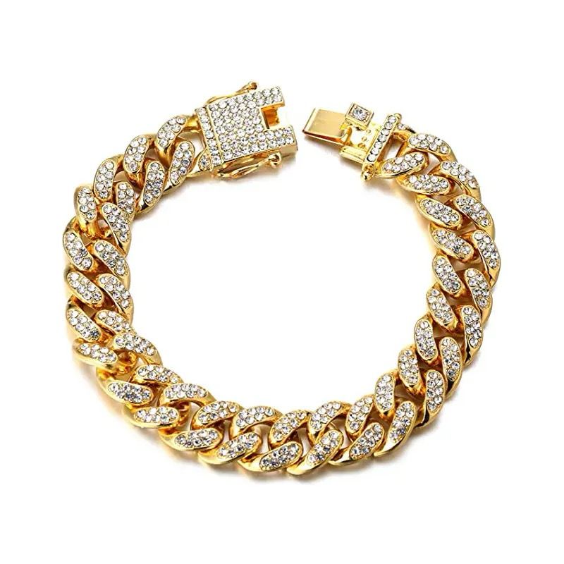Pulsera Ice Zircon JOY-12 Acero Dorado