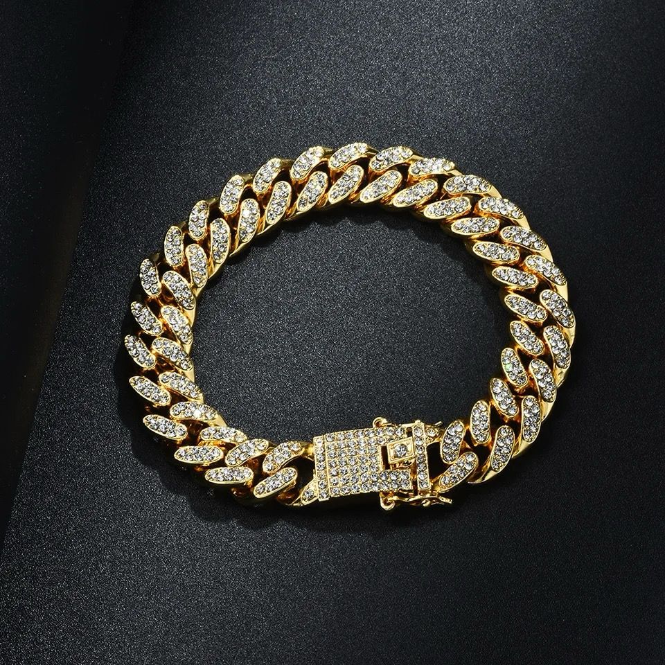 Pulsera Ice Zircon JOY-12 Acero Dorado