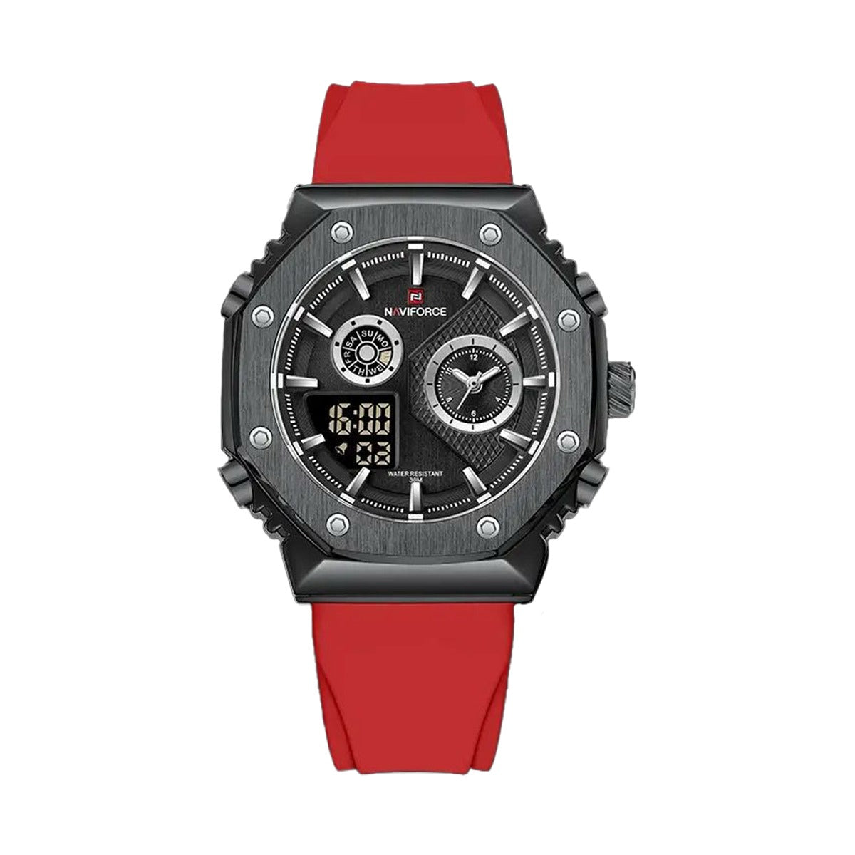 RELOJ NAVIFORCE OCTO SILICONA ROJO NAV-98