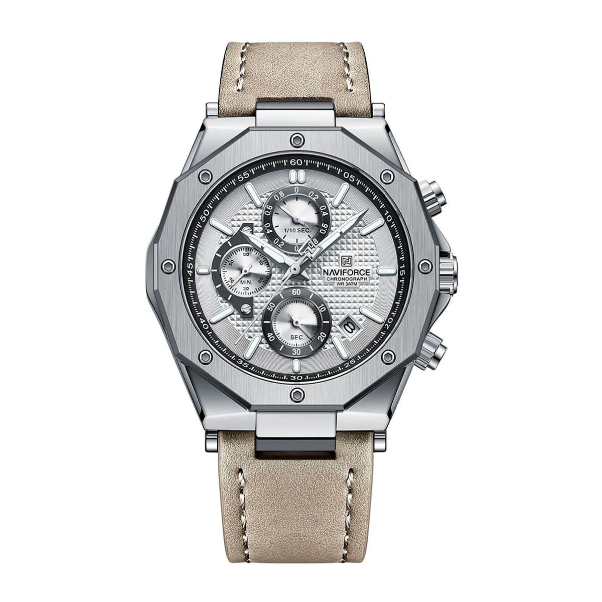 RELOJ NAVIFORCE CUERO BEIGE NAV-104