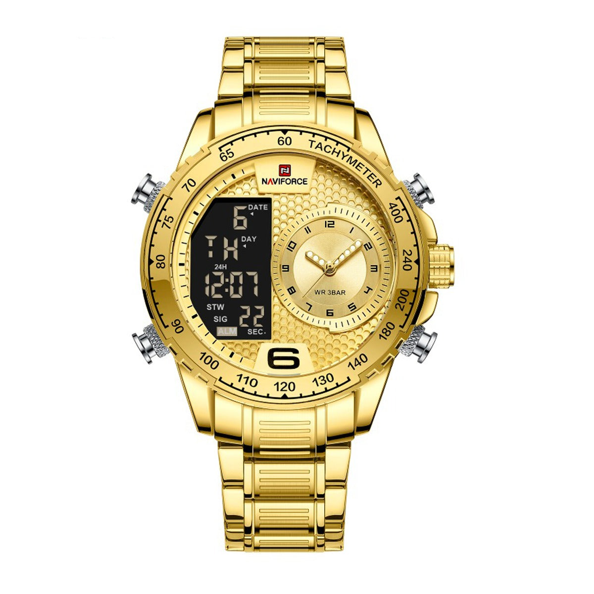 Reloj Naviforce Hombre Acero Dorado | NAV-111