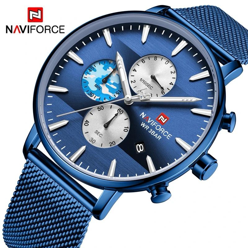 RELOJ NAVIFORCE MALLA AZUL NAV-116