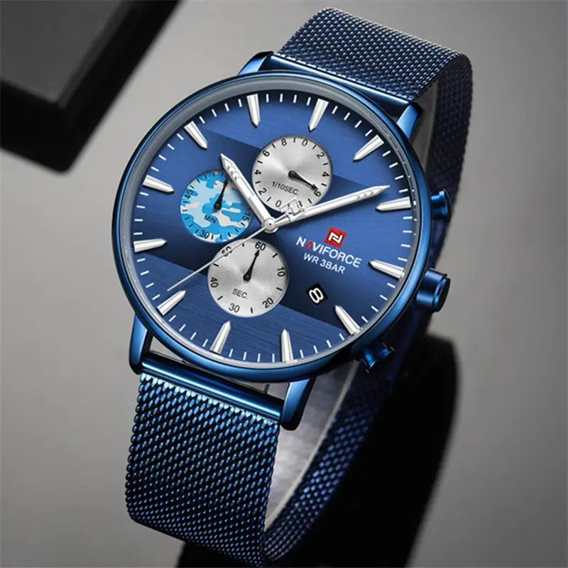 RELOJ NAVIFORCE MALLA AZUL NAV-116