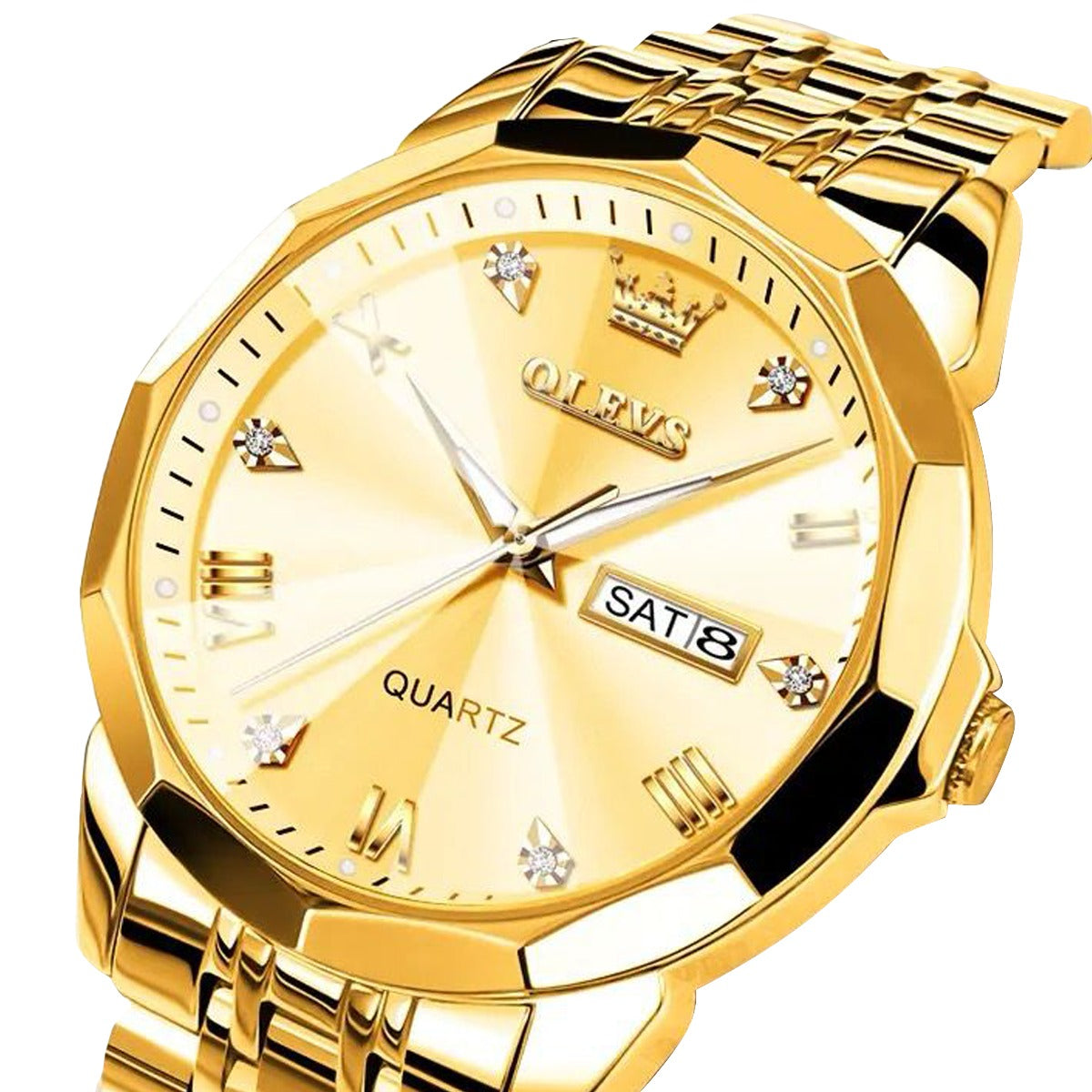 RELOJ OLVS DORADO OLV-3