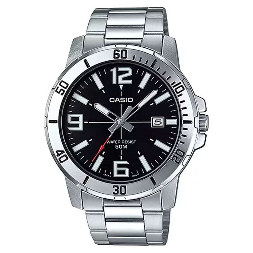 Reloj Casio MTP-VD01D-1BV Hombre Acero Plateado