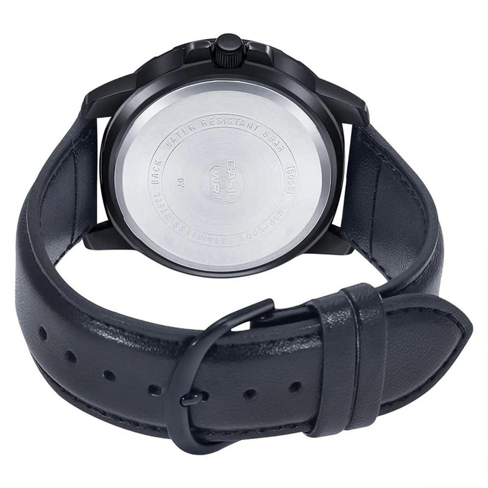 Reloj Casio MTP-VD01BL-1BVUDF Hombre Cuero Negro