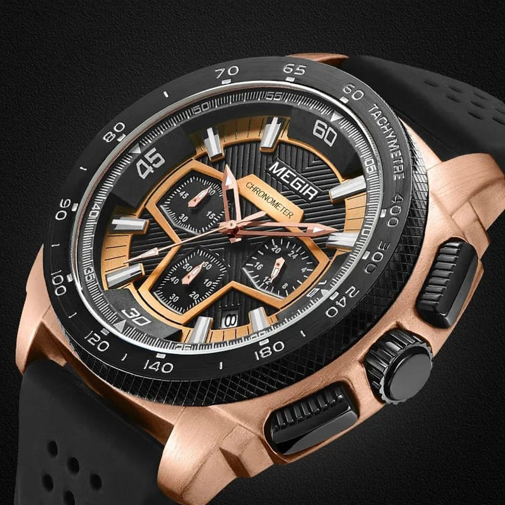 Reloj Megir MEG-60 Hombre Deportivo Negro