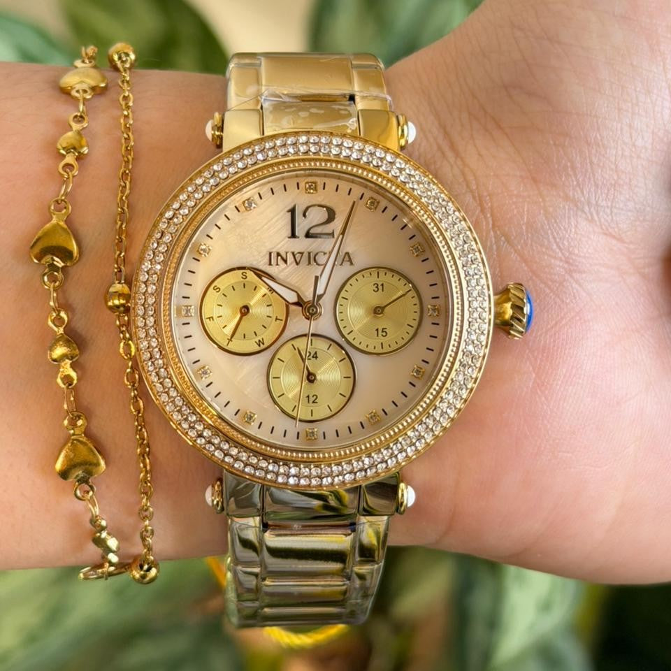 Reloj Invicta Bolt Lady 48113 Mujer Acero Dorado | INV-M-48