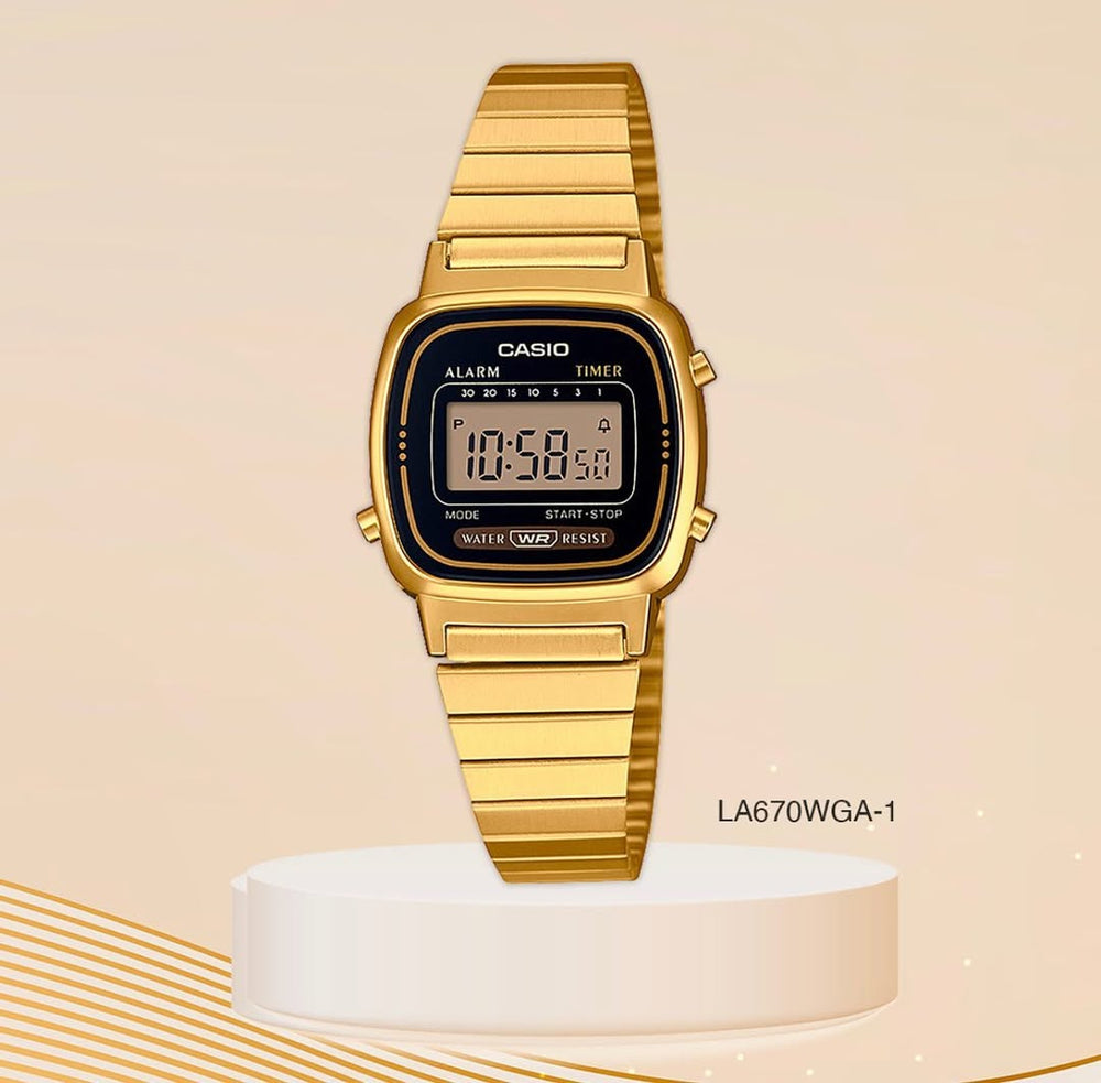 Reloj Casio LA670WGA-1DF Mujer Acero Dorado