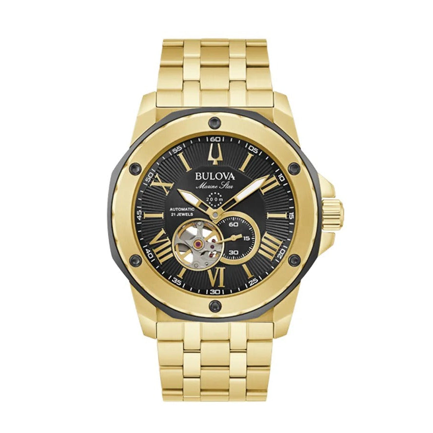 Reloj Bulova Marine Star 98A273 Hombre Dorado