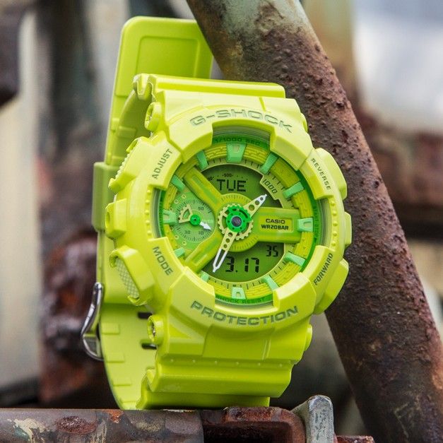 RELOJ G-SHOCK VERDE NEON G-S-103