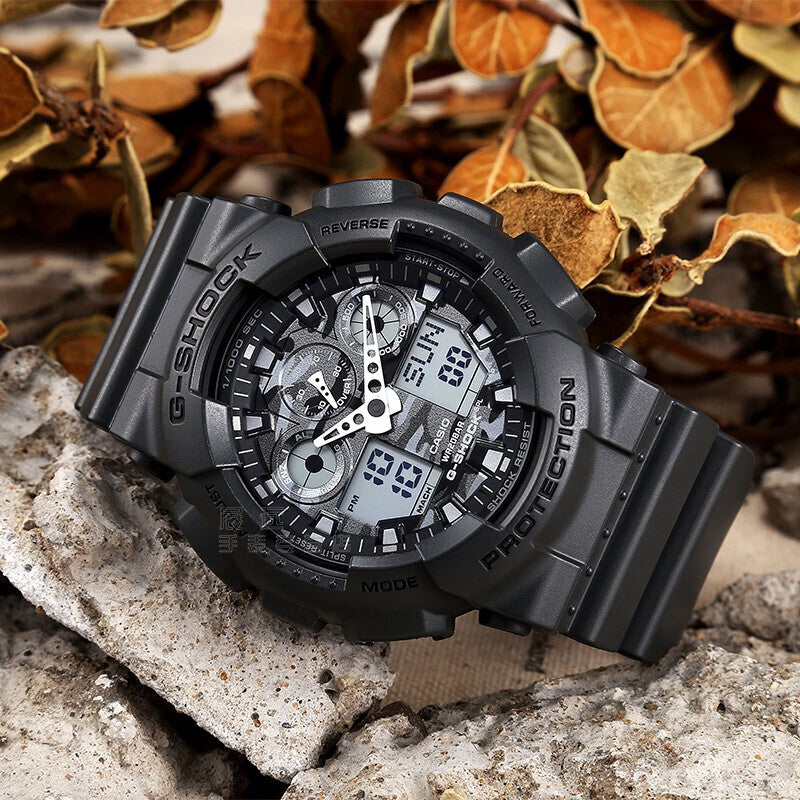 RELOJ G-SHOCK RACING FONDO CAMUFLADO GRIS G-S-130