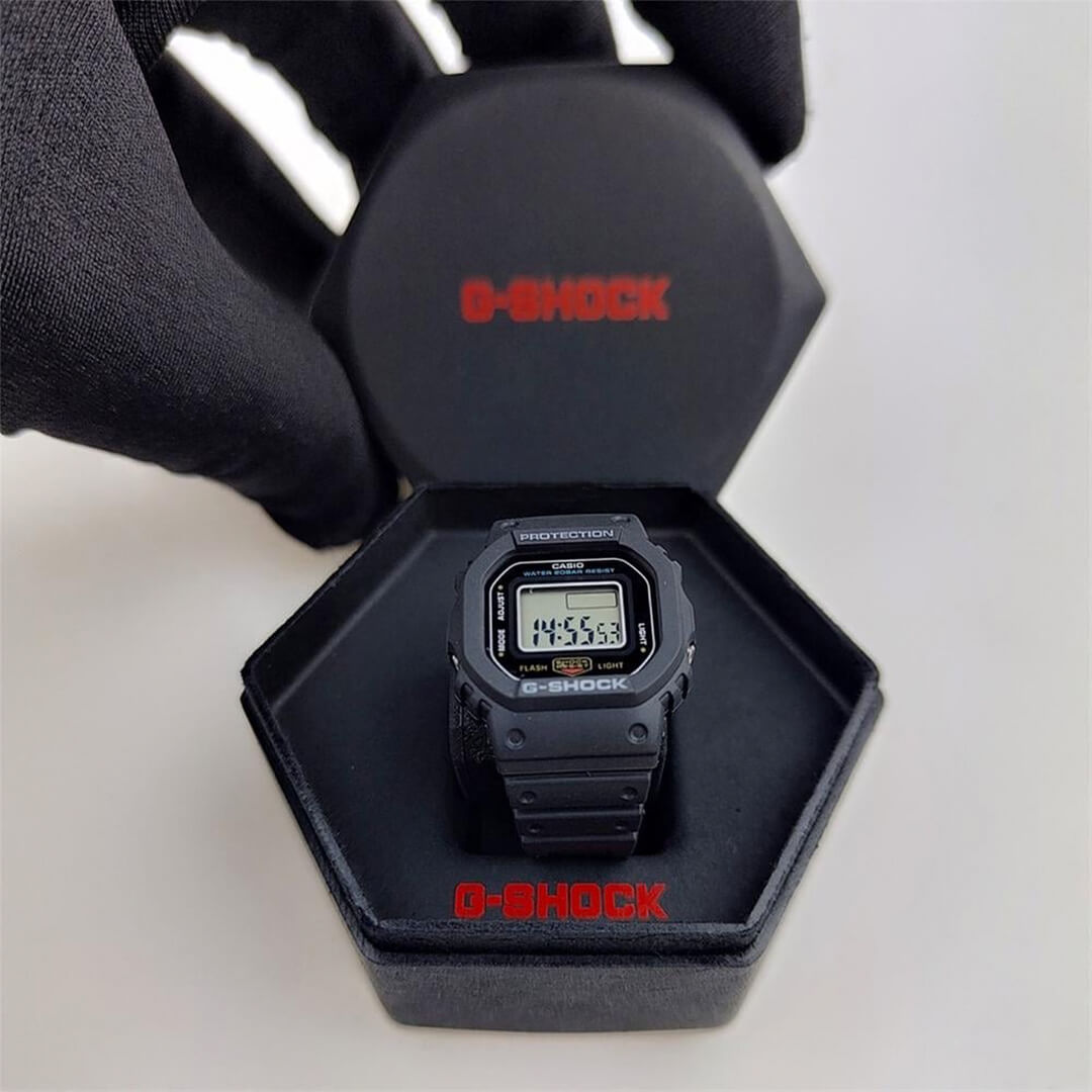 Anillo G-Shock Nano DWN-5600-1DR Hombre Resina Negro