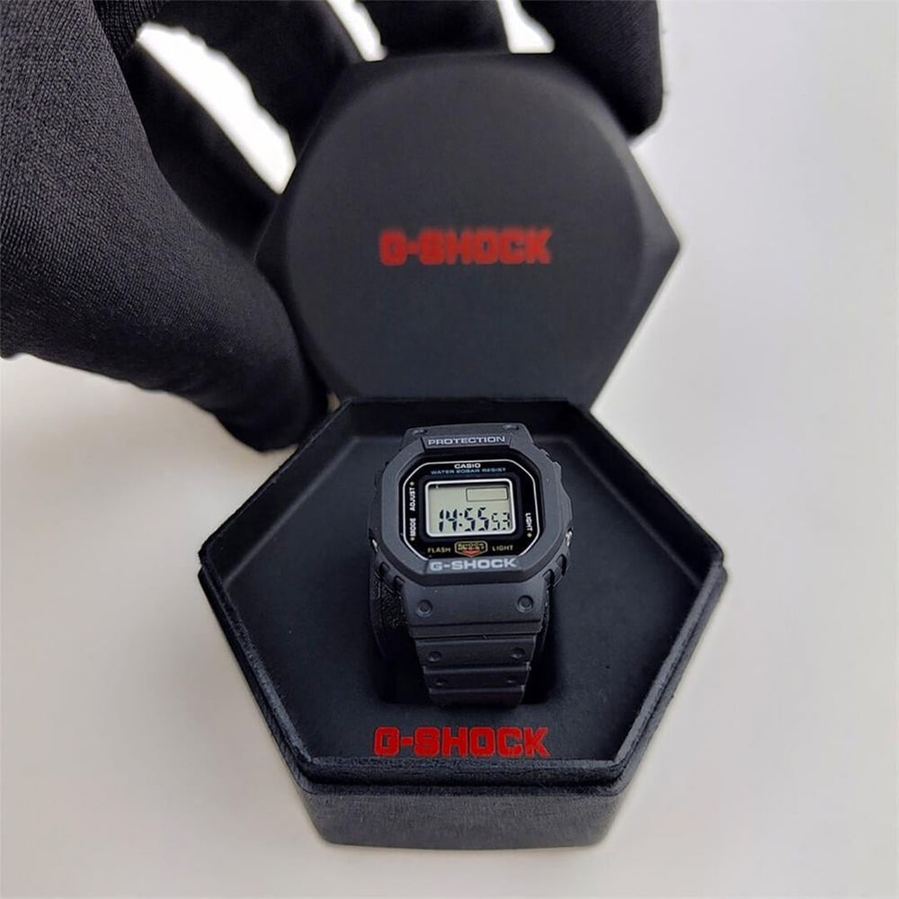 Anillo G-Shock Nano DWN-5600-1DR Hombre Resina Negro