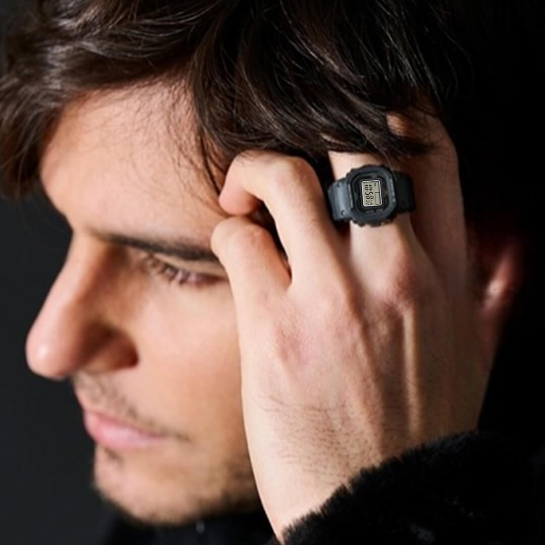 Anillo G-Shock Nano DWN-5600-1DR Hombre Resina Negro