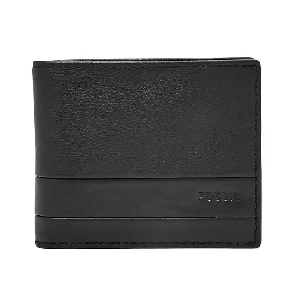 Billetera Fossil SML1392001 FOSB-2 Hombre Cuero Negro