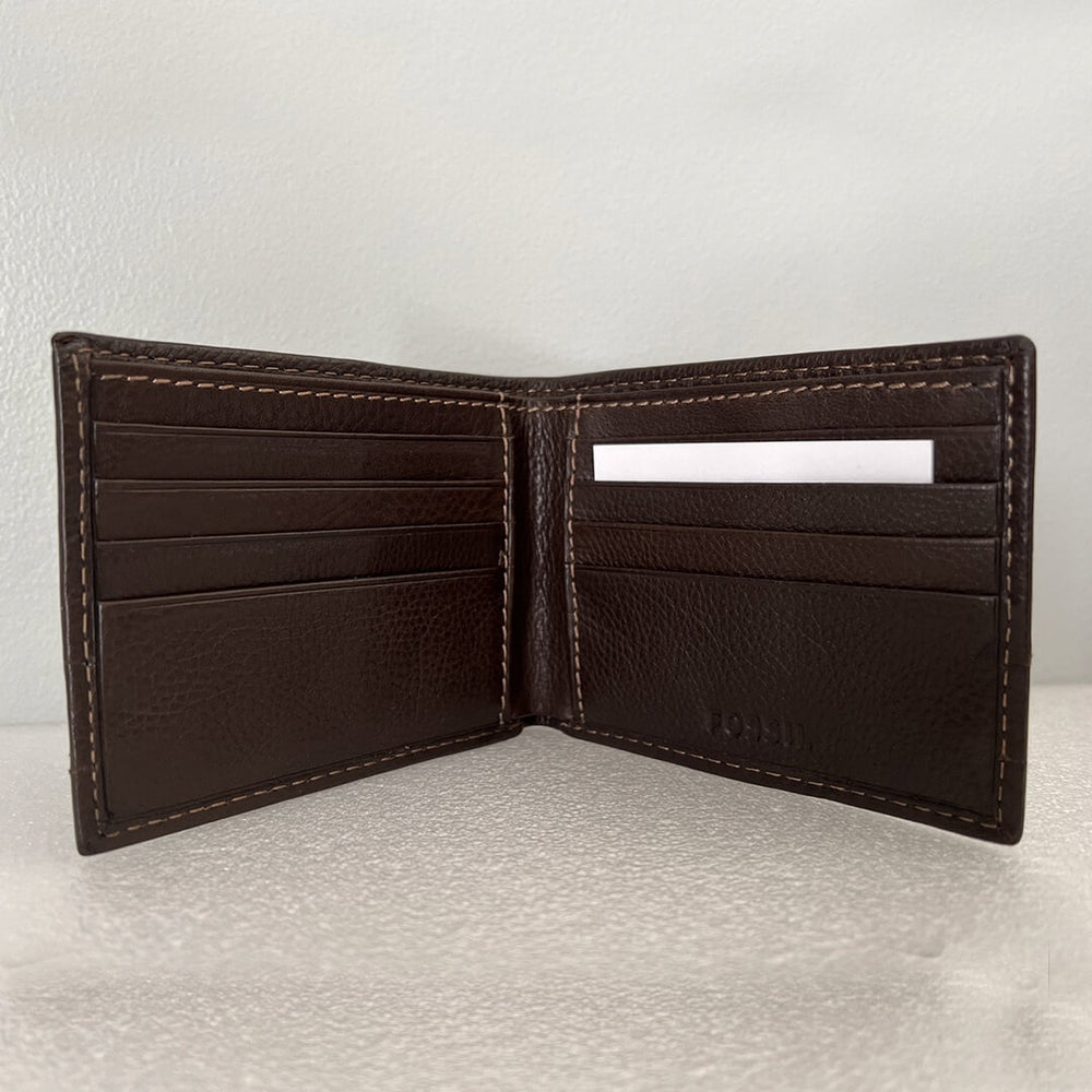 Billetera Fossil SML1392201 FOSB-3 Hombre Cuero Marrón