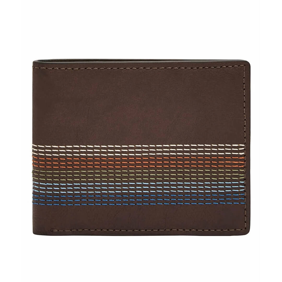 Billetera Fossil SML1871905 FOSB-4 Hombre Cuero Marrón