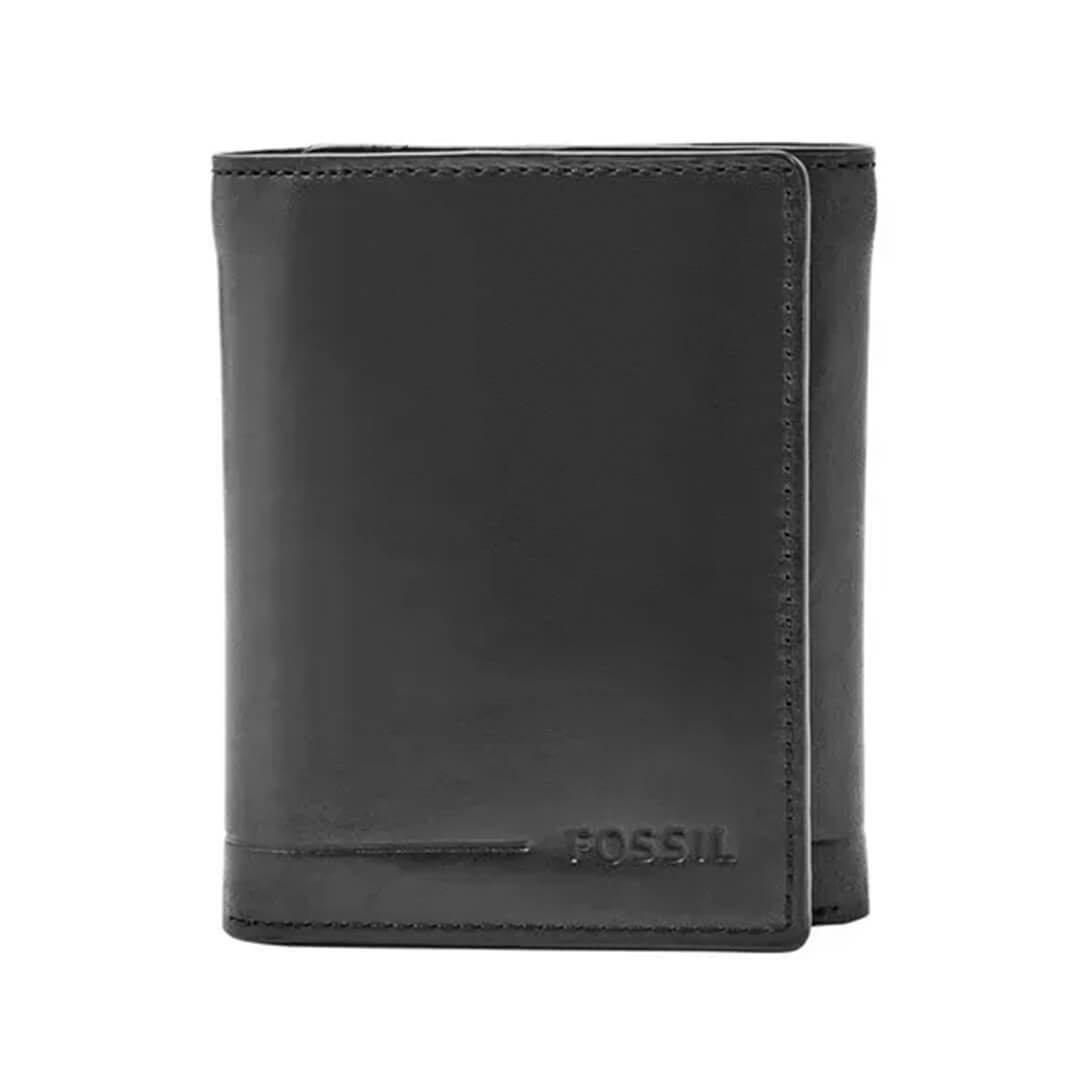Billetera Fossil SML1550001 FOSB-5 Hombre Cuero Negro