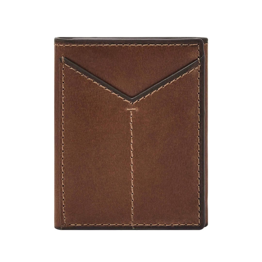 Billetera Fossil SML1866200 FOSB-6 Hombre Cuero Marrón