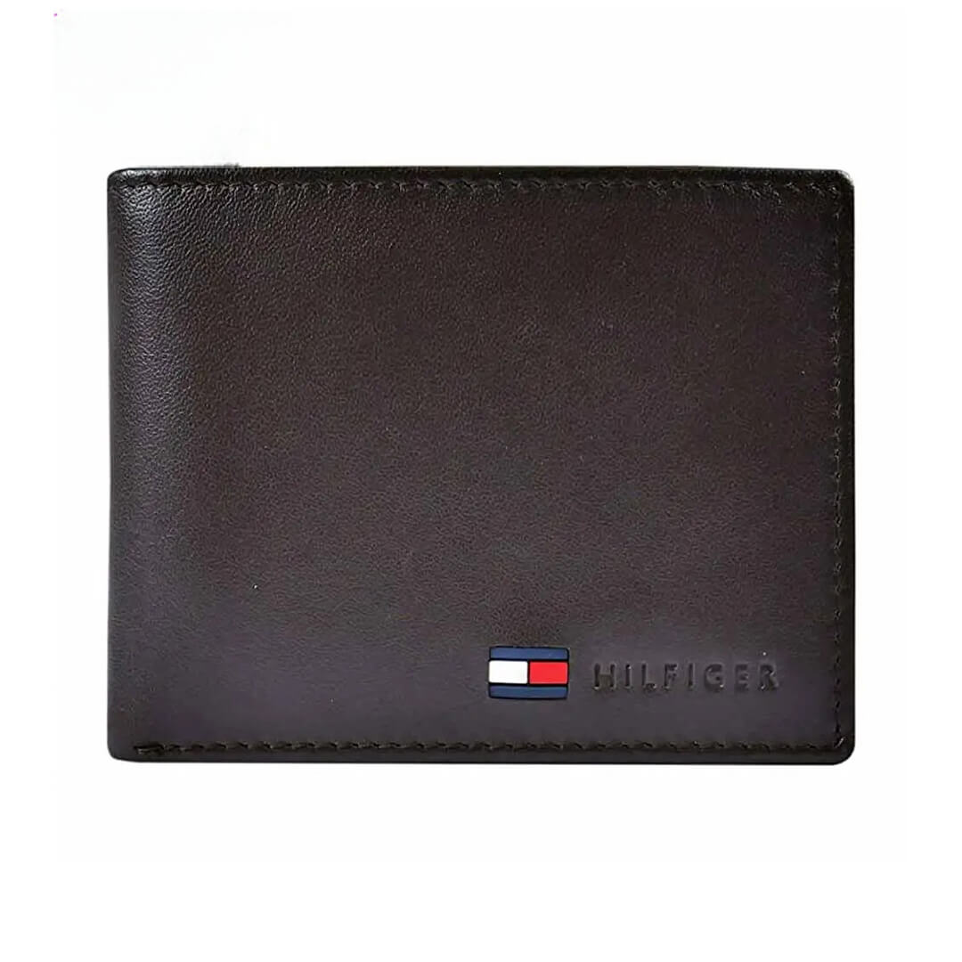 Billetera Tommy Hilfiger 31TL22X060 TOM-19 Hombre Cuero Marrón