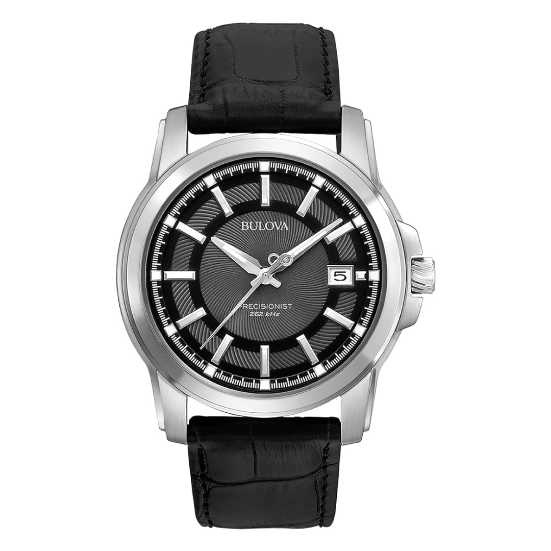 RELOJ BULOVA PLATEADO CON NEGRO 96B158 BUL-6