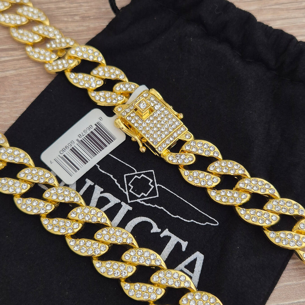 Cadena Invicta 80834 Hombre Acero Dorado