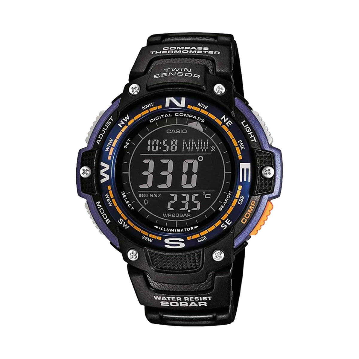 RELOJ CASIO NEGRO SGW-100-2B CAS-101