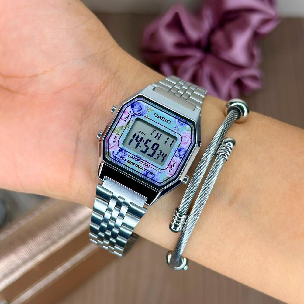 Reloj Casio LA680WA-2CDF Mujer Acero Plateado | CAS-M-99