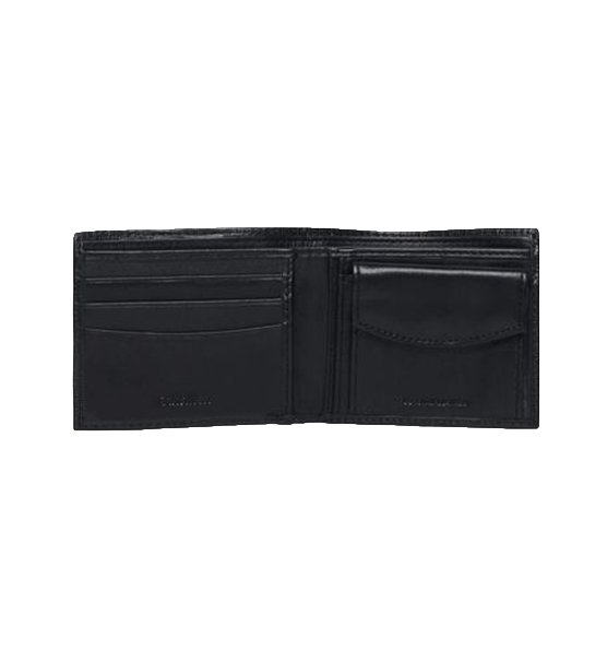 Billetera Calvin Klein CK-3 Hombre Cuero Negro