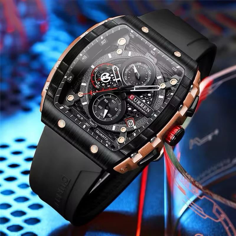 RELOJ CURREN RACING NEGRO CUR-33