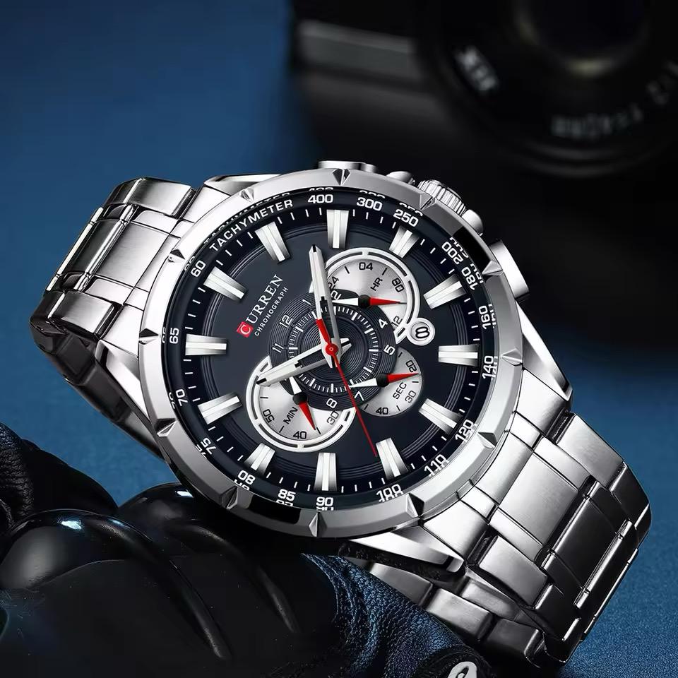 Reloj Curren CUR-7 Hombre Acero Plateado